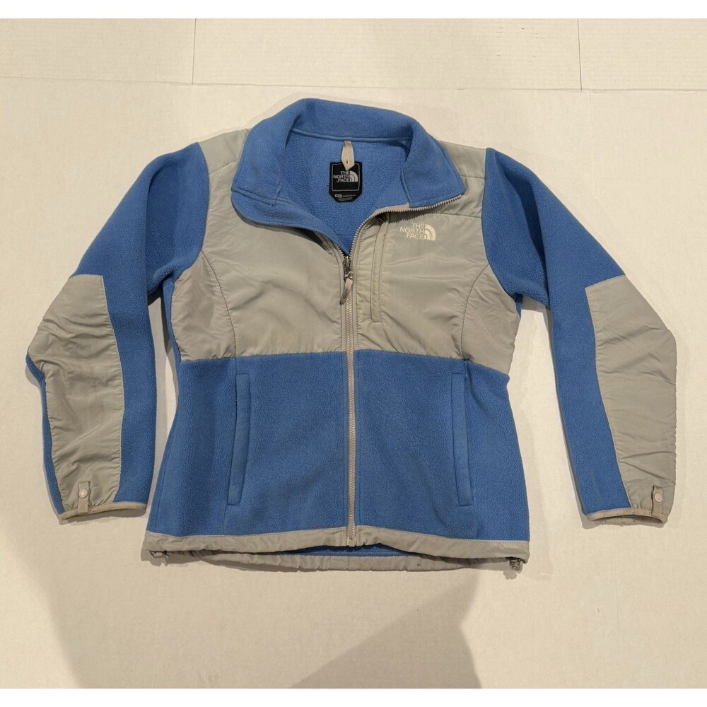 The North Face Denali Fleece Jacket Women' Size Medium Blue Gray Polartec Jacket
